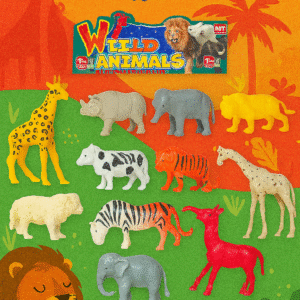 WILD ANIMALS 12PC